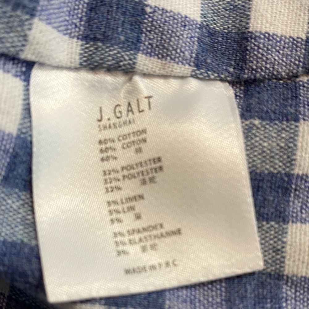 Brandy Melville Blue and White Gingham Crop Top One Size {373} - Picture 8 of 10